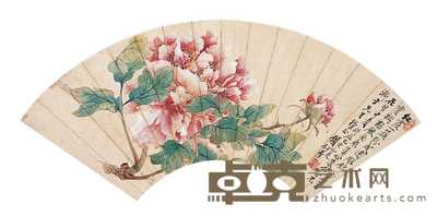 顾仲华 花卉 镜心 19×51cm
